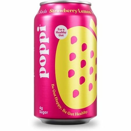 Poppi Soda, Prebiotic, Strawberry POI50006
